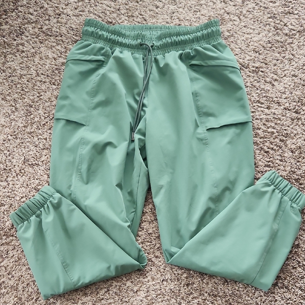 All in Motion Womens Mint Green Fleecw Lined Joggers Medium